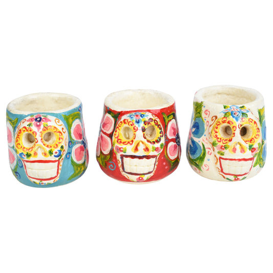 Sugar Skull Plant Pot