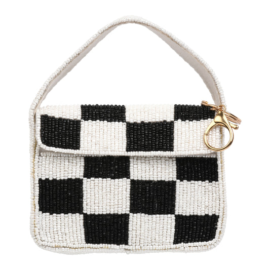 Checkerboard Baguette Bag