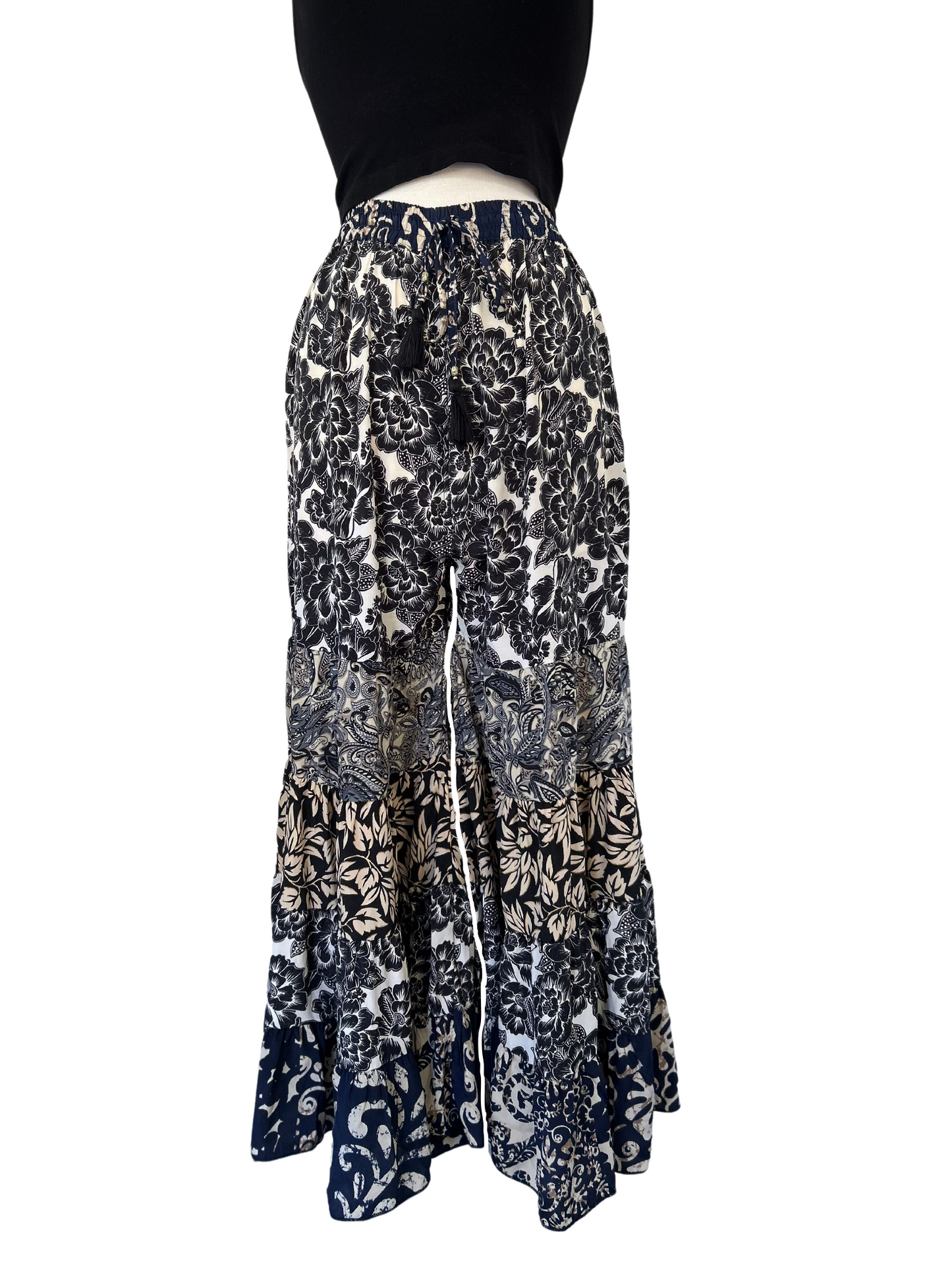 Ruffle Wide Leg