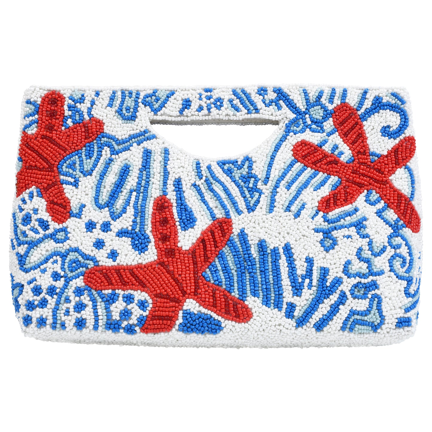 Starfish Half Moon Clutch