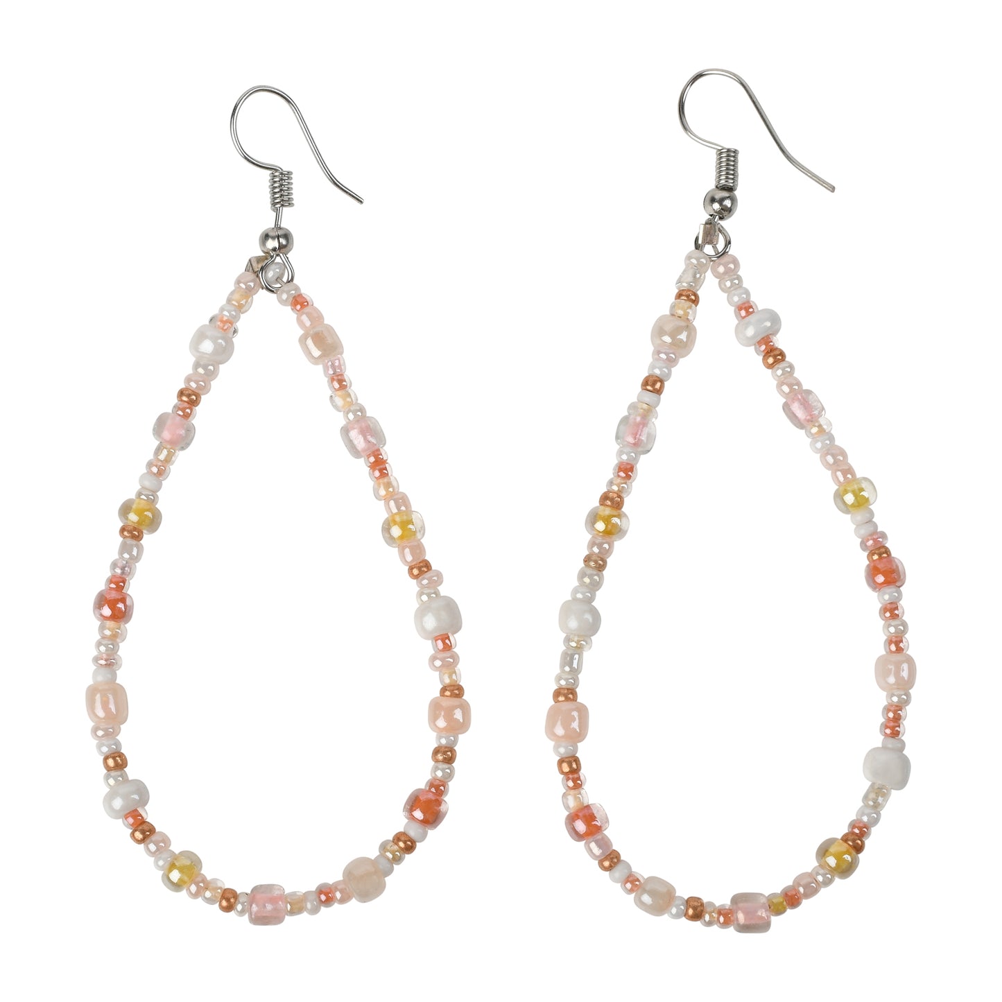 Joy Pink Hoop Earrings