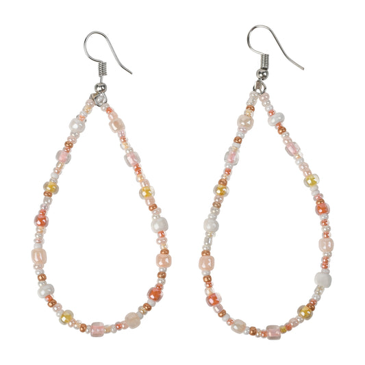 Joy Pink Hoop Earrings