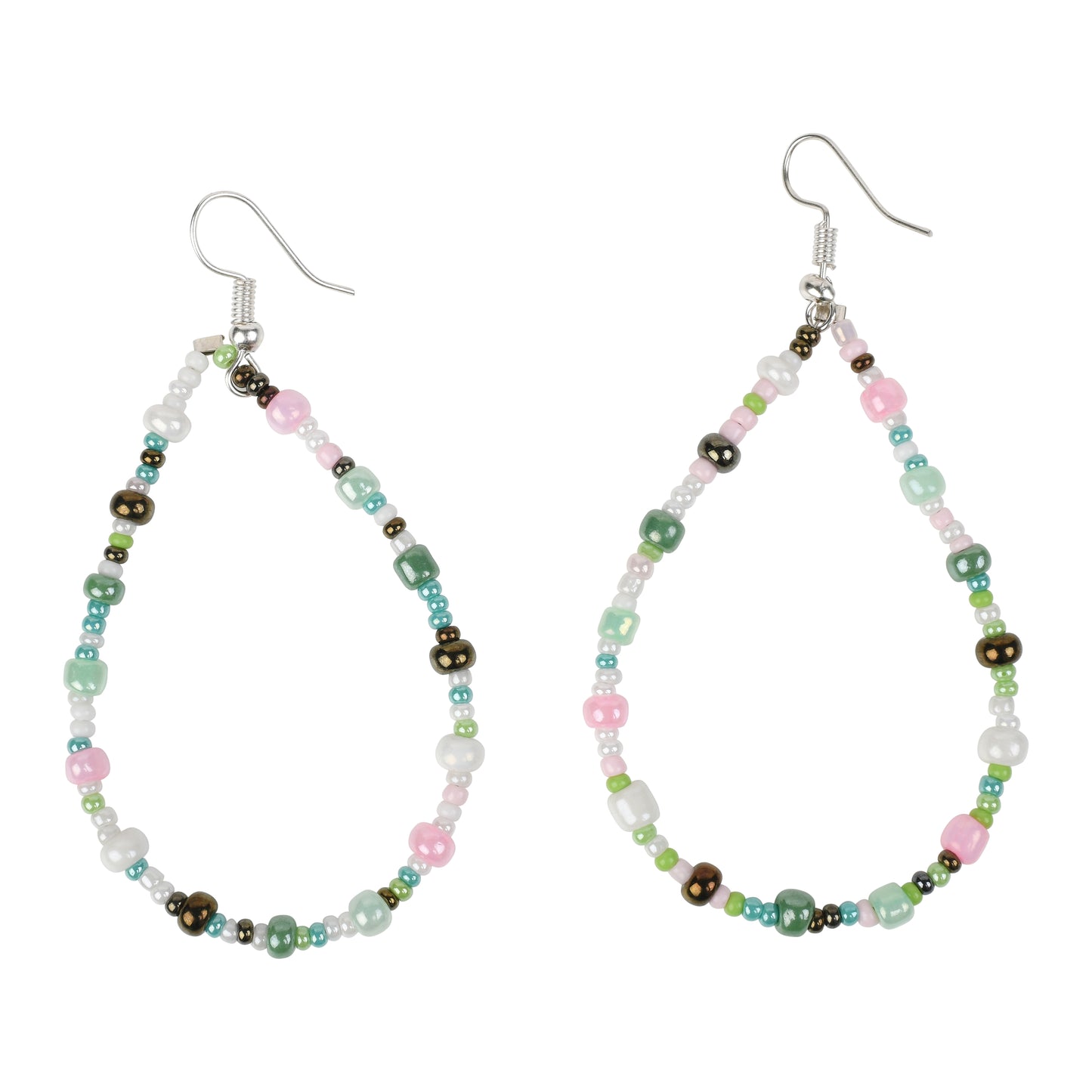 Joy Green Hoop Earrings