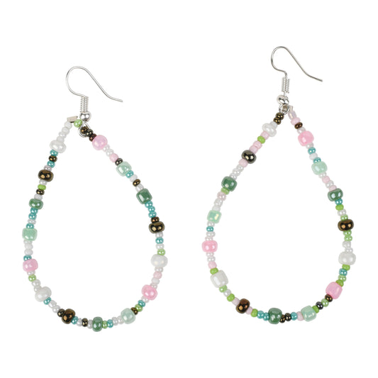 Joy Green Hoop Earrings