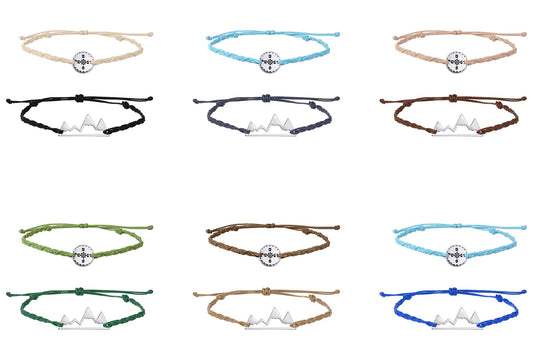 Mountain and Compass Bracelet