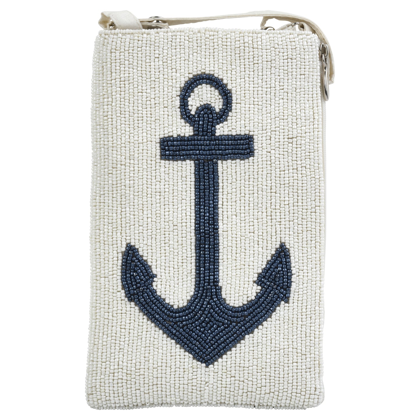 White & Blue Anchor Club Bag