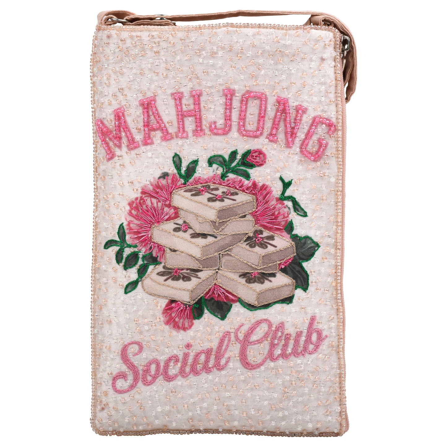 Floral Mahjong Club Bag
