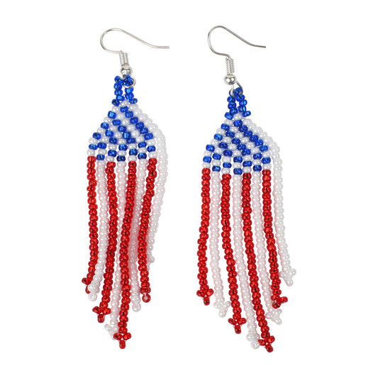 American Flag Earrings
