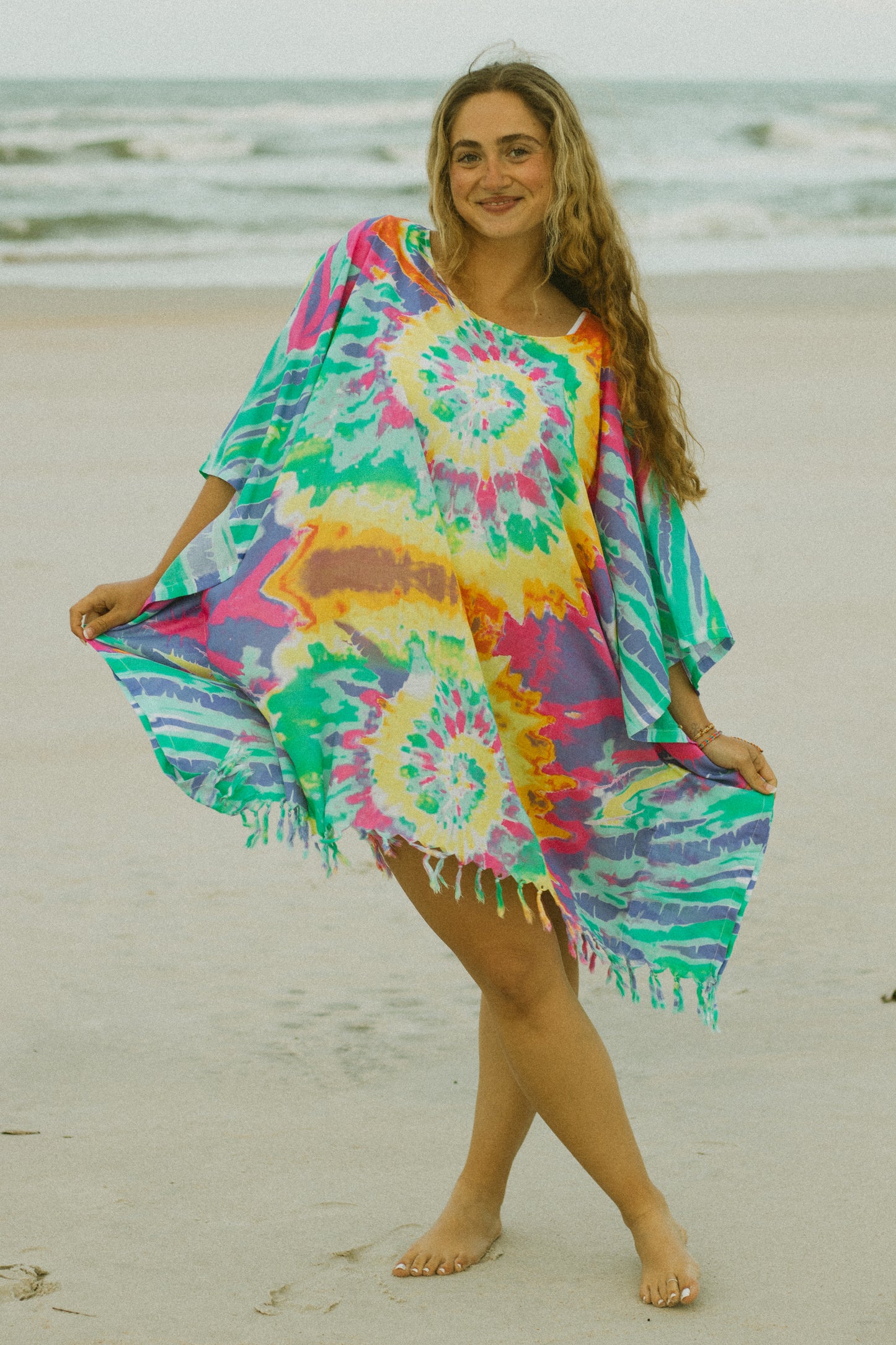 Fringe Kaftan Tie Dye