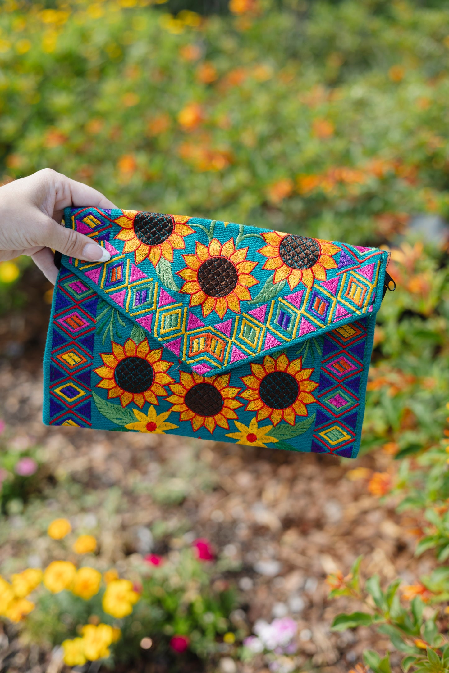 Sunflower Envelope Bag