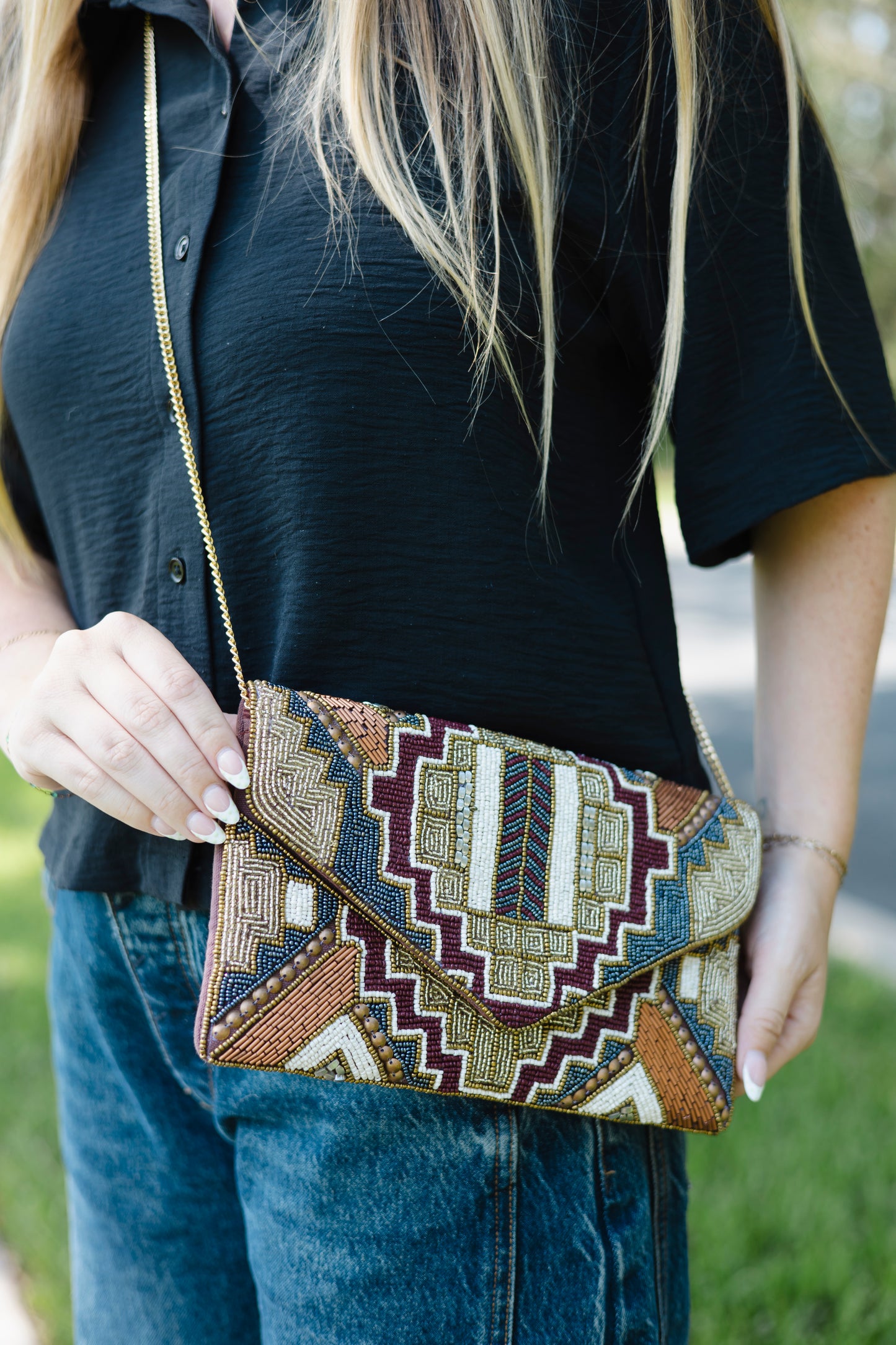 Inca Envelope Clutch