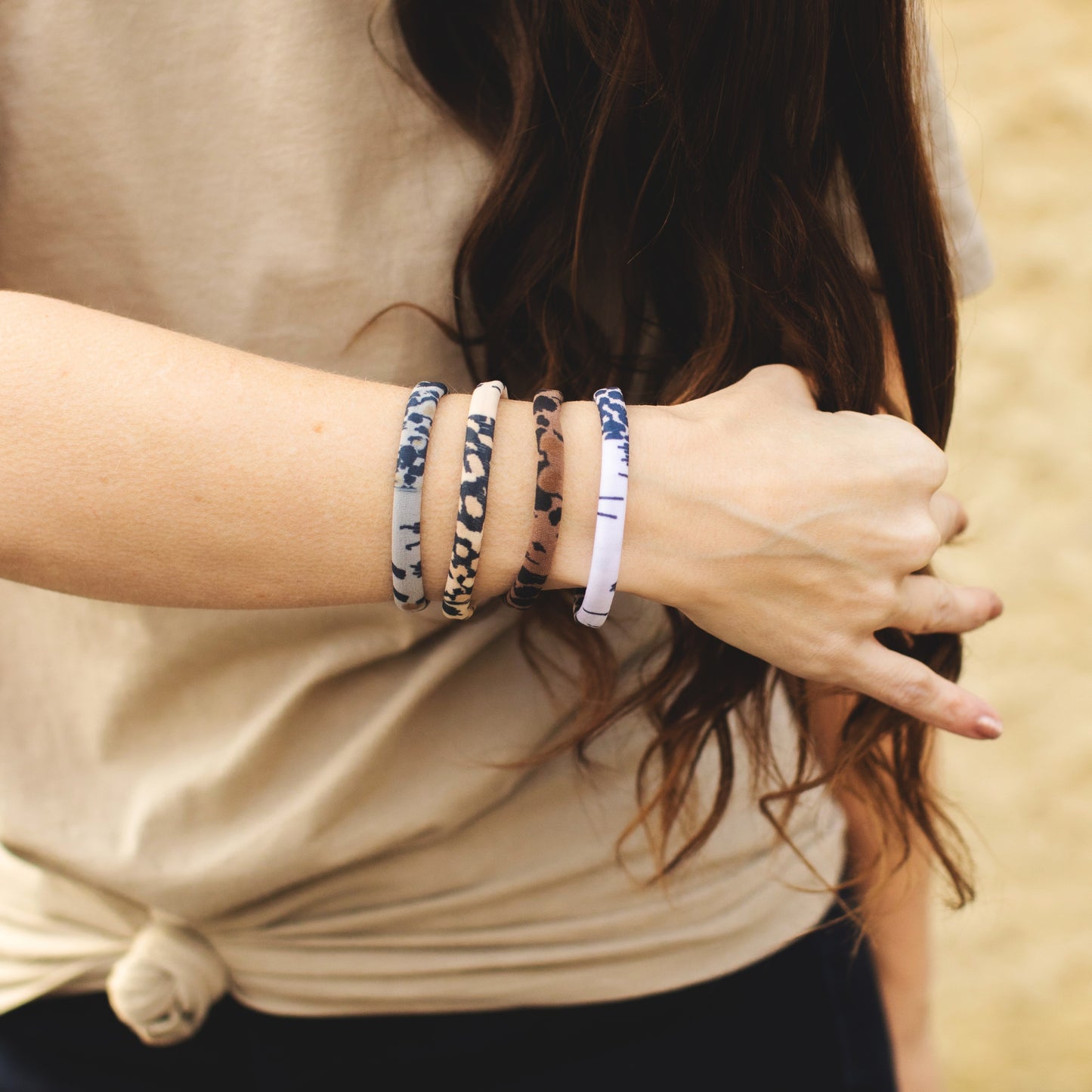 Safari Print Hair Ties