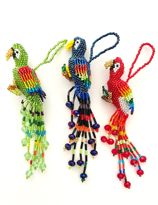 Beaded Parrot Ornament