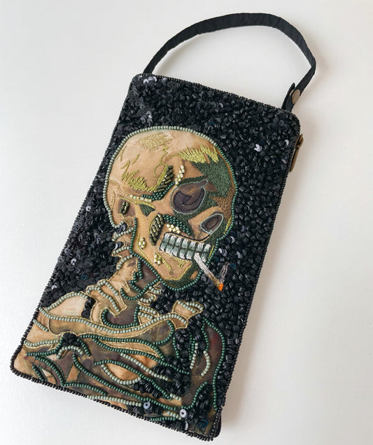Smoking Skull Club Bag ~ Van Gogh