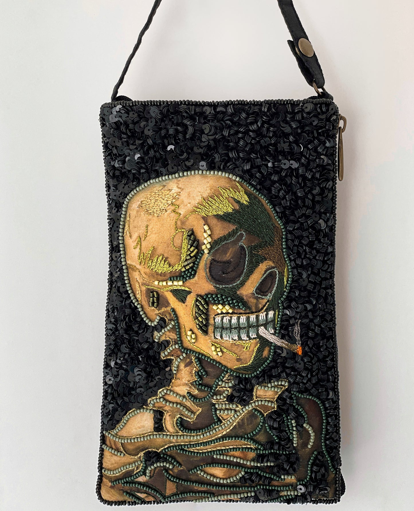Smoking Skull Club Bag ~ Van Gogh