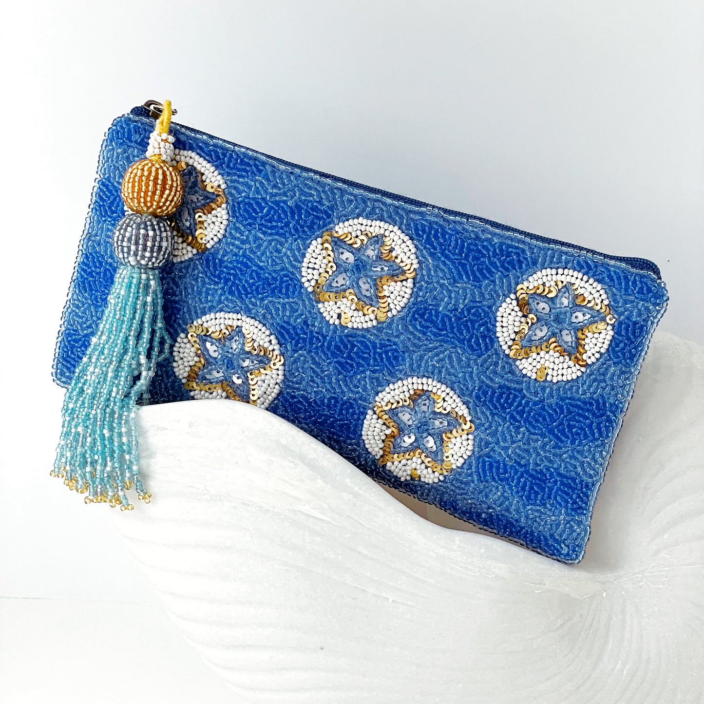 Sand Dollar Tassel Bag