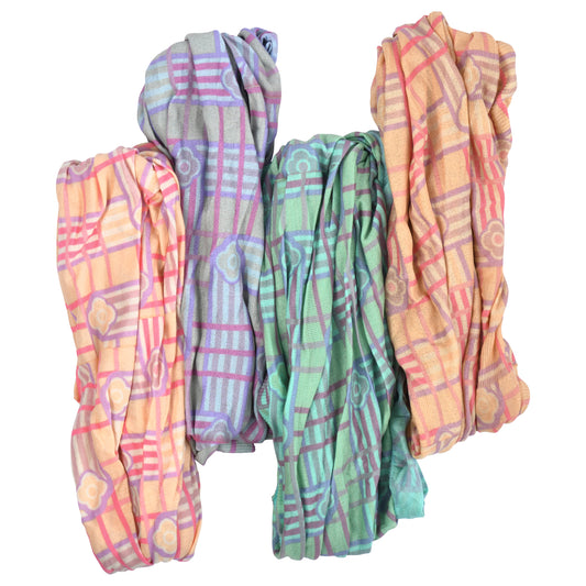 Pastel Plaid Head Wrap