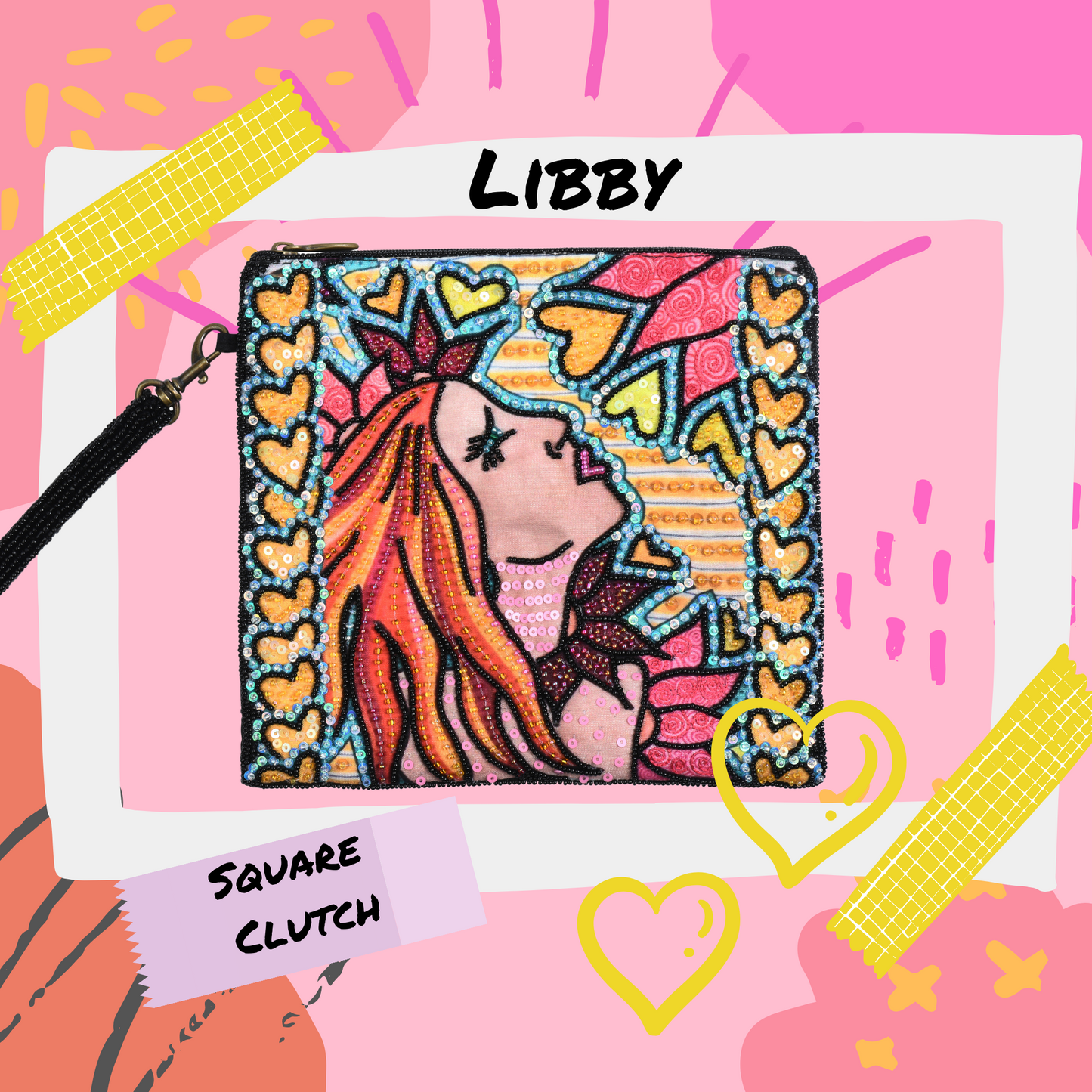 Libby Square Clutch by Sarah Walters