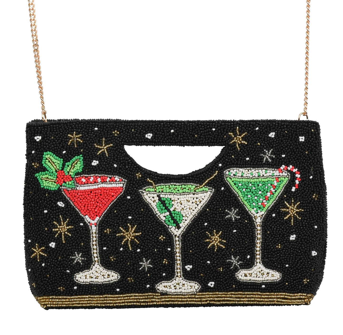 Merry Mix Half Moon Clutch