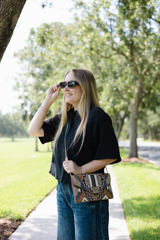 Inca Envelope Clutch