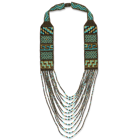 Statement Gold & Turquoise Necklace