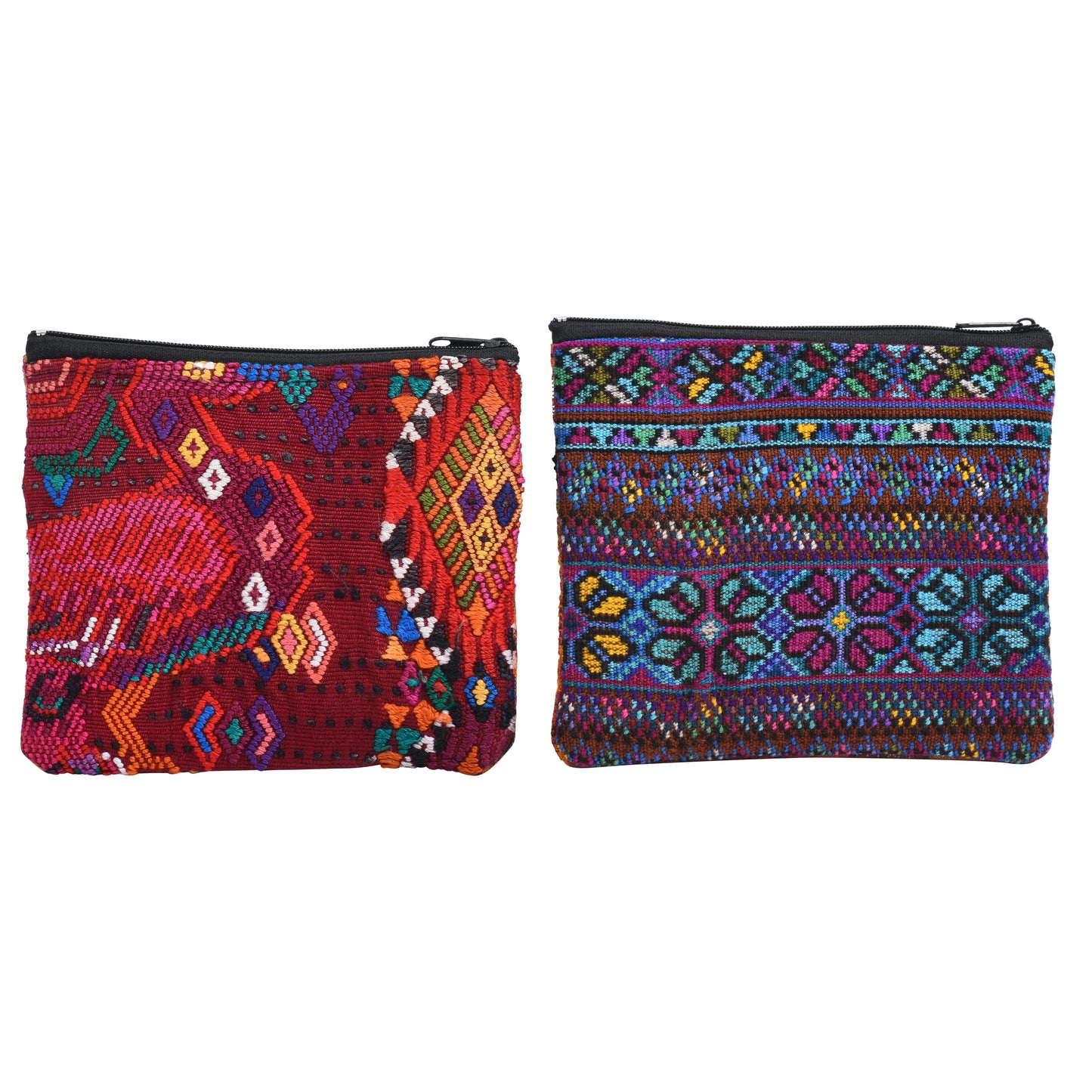 Huipil Double Zip Coin Purse