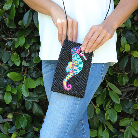 Colorful Seahorse Club Bag