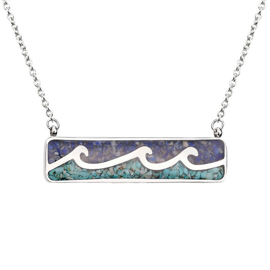 Ocean and Earth Waves Necklace