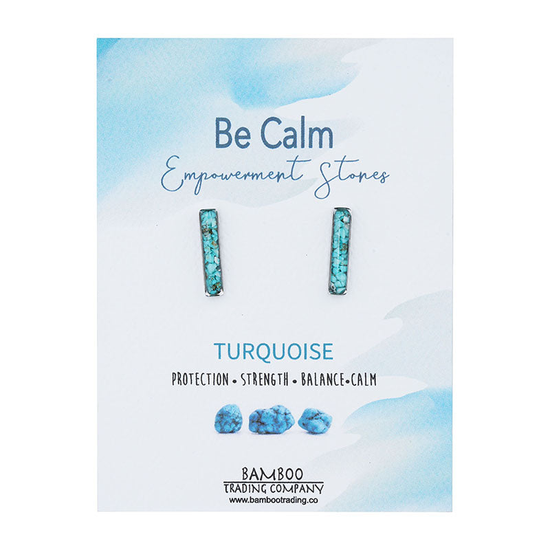 Be Calm Empowerment Stone Earrings
